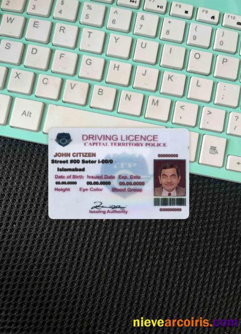 Pakistan (Islamabad) driving license version 2 photolook